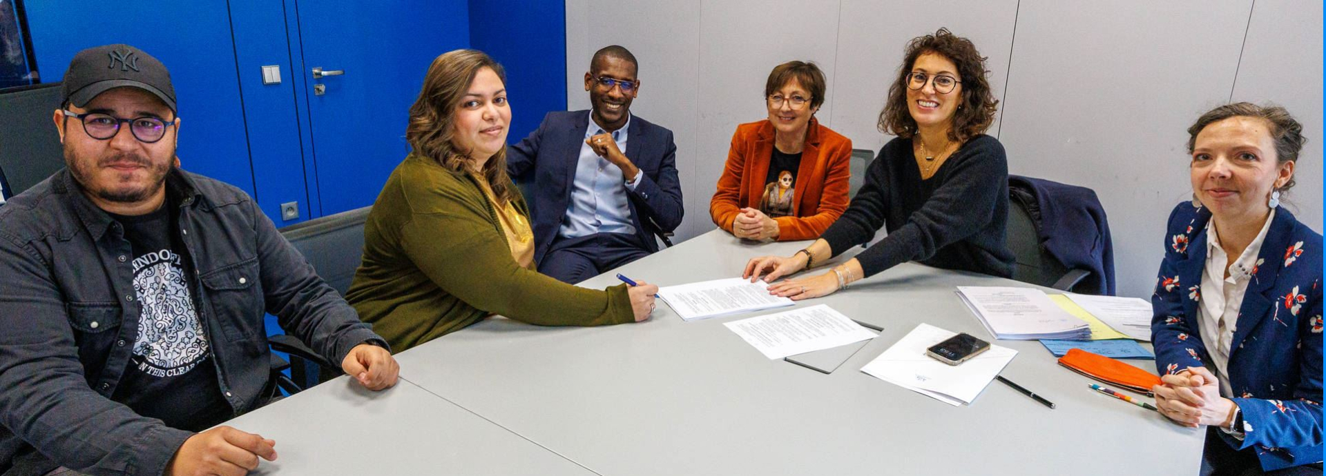 Tour de table de la signature du premier bail réel solidaire