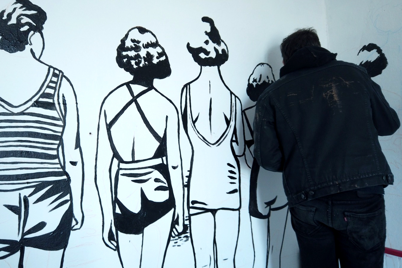 un artiste au travail 