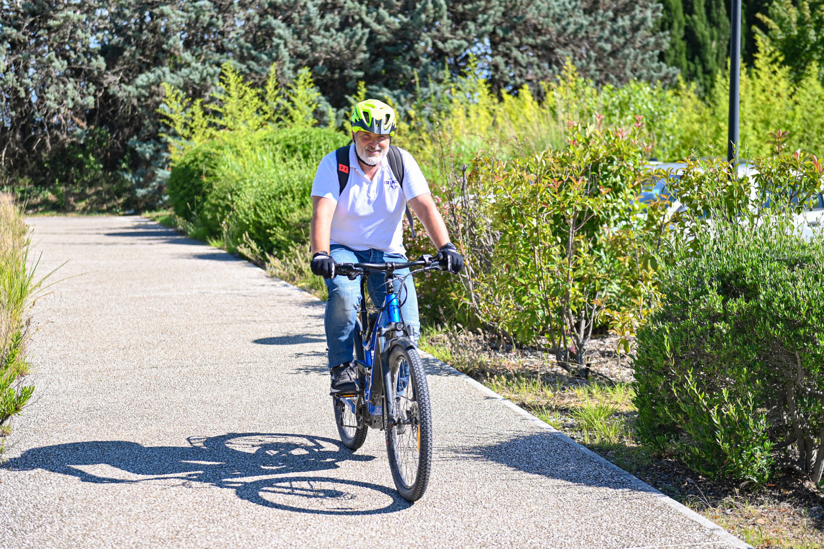 un cycliste