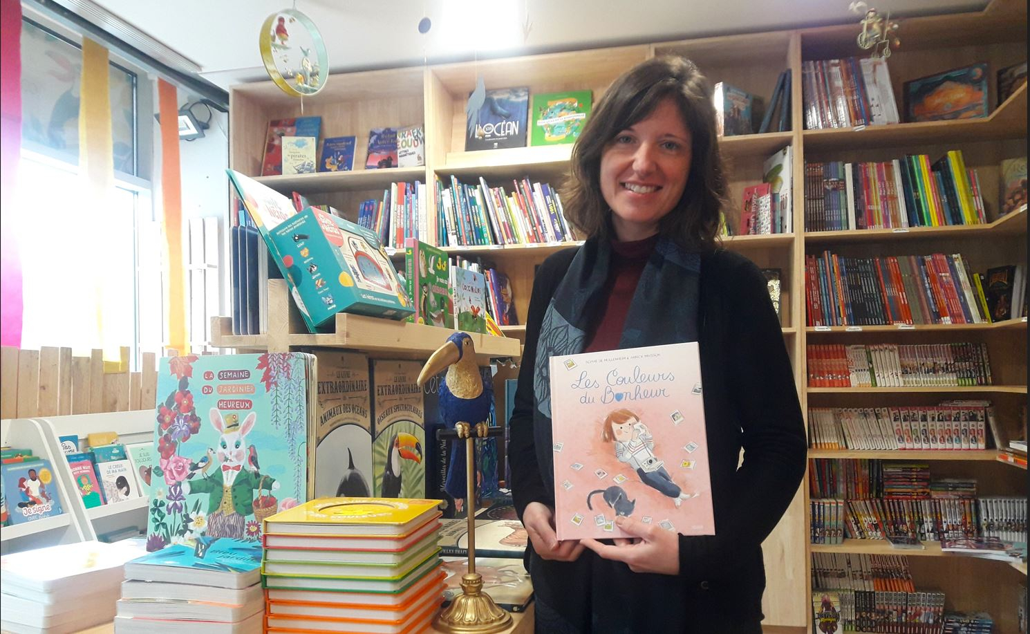 Photo de Claire, propriétaire de la librairie Le Toucan Rêveur
