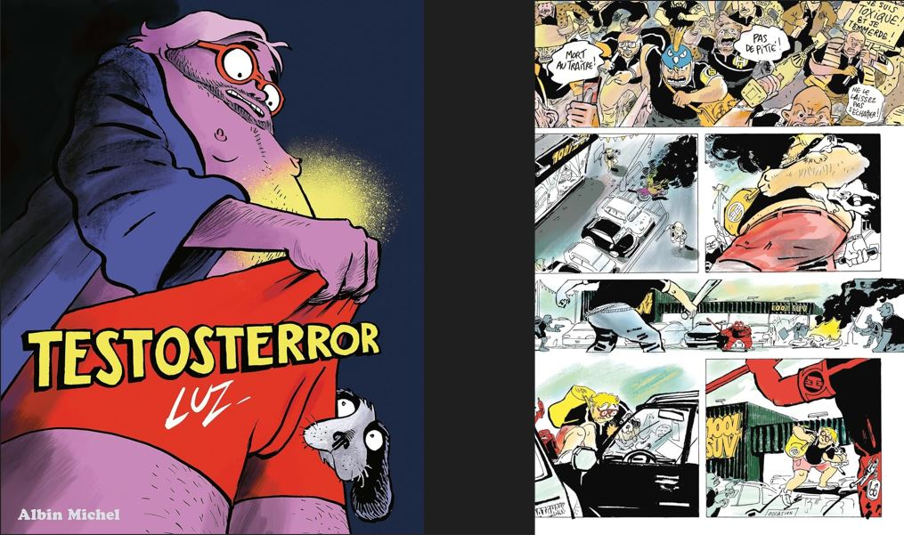 Couverture et page intérieure de Testosterror