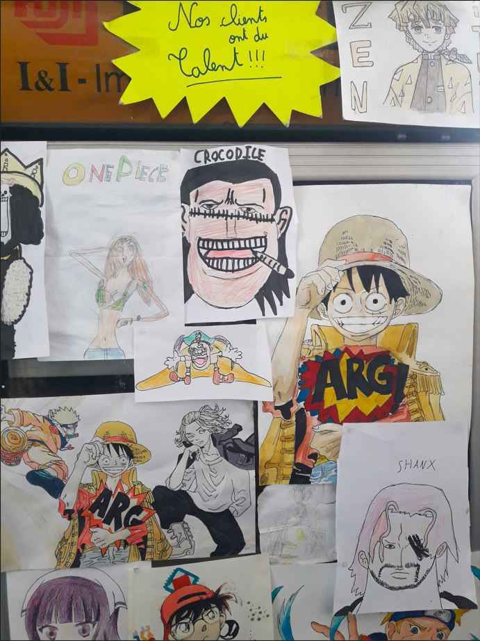Tableau d'affichage nos clients ont du talent
