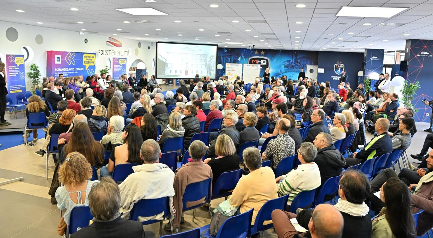 Réunion publique Montpellier Change Avec Vous, le 3 mai au FDI Stadium