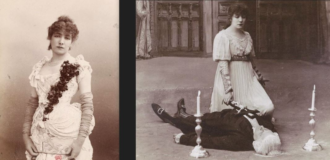 Photos de Sarah Bernhardt dans ses grands rôles : Fédora et La Tosca