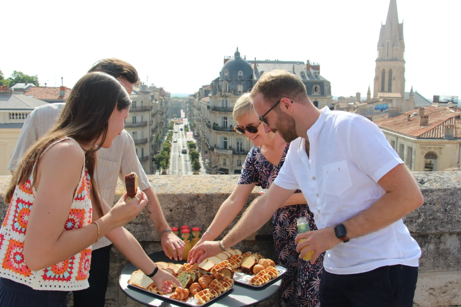 des visiteurs 