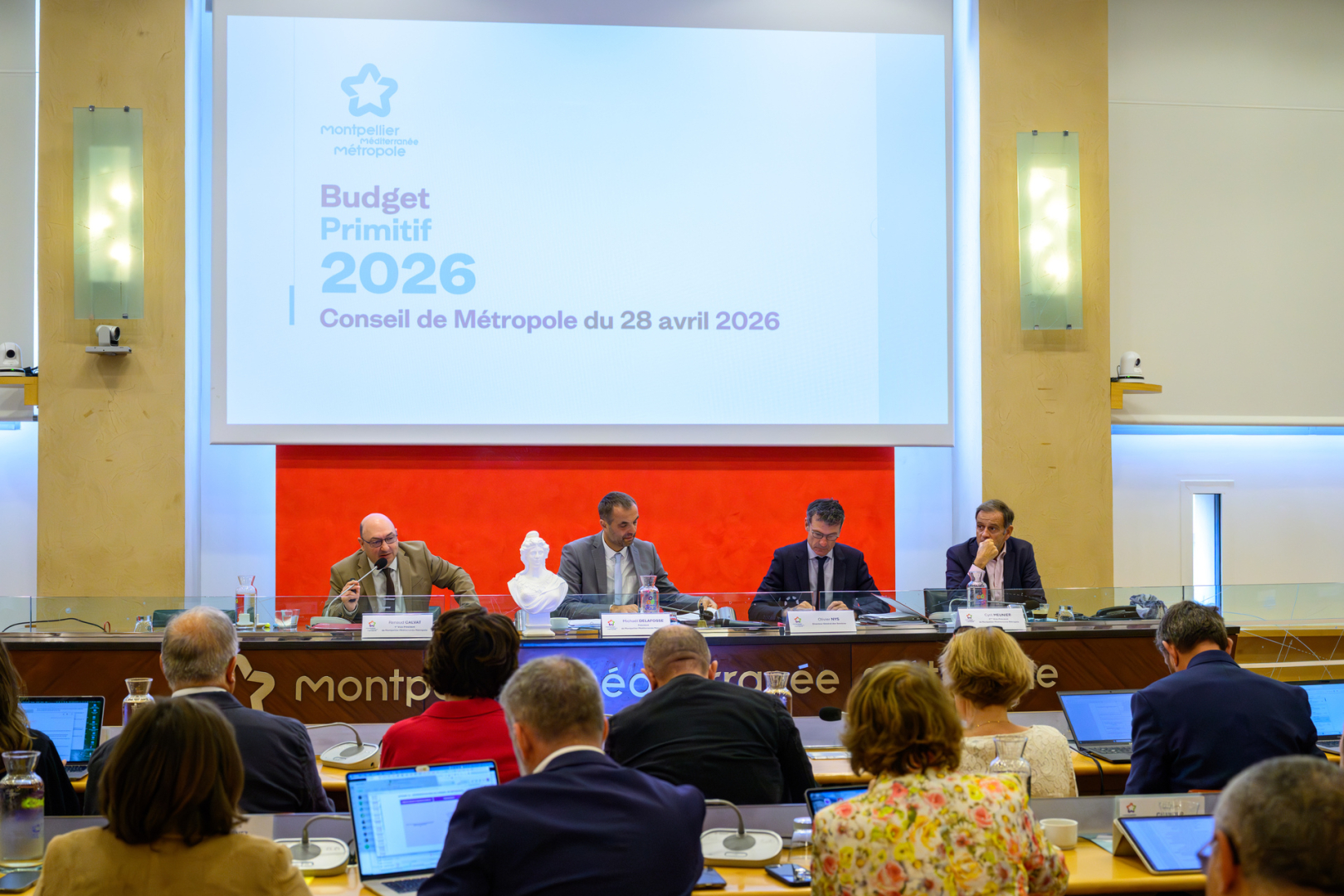 Présentation du budget primitif 2026 lors du conseil de Métropole du 28 avril