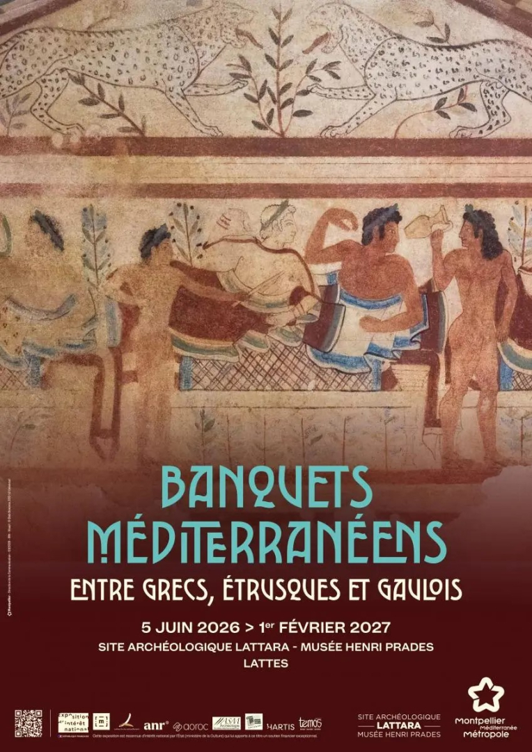 l'illustration de l'affiche : un banquet antique 