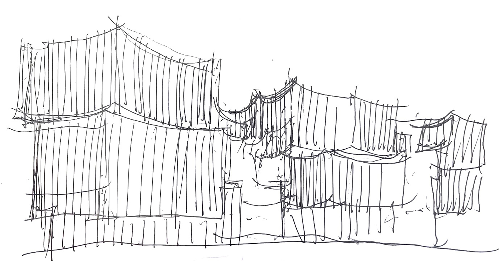 croquis d'architecte de Jacques Ferrier