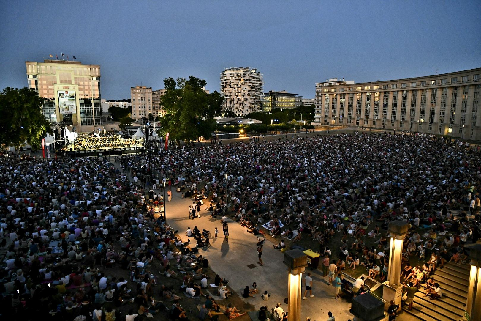 Concert gratuit place de l'Europe, musiques de films
