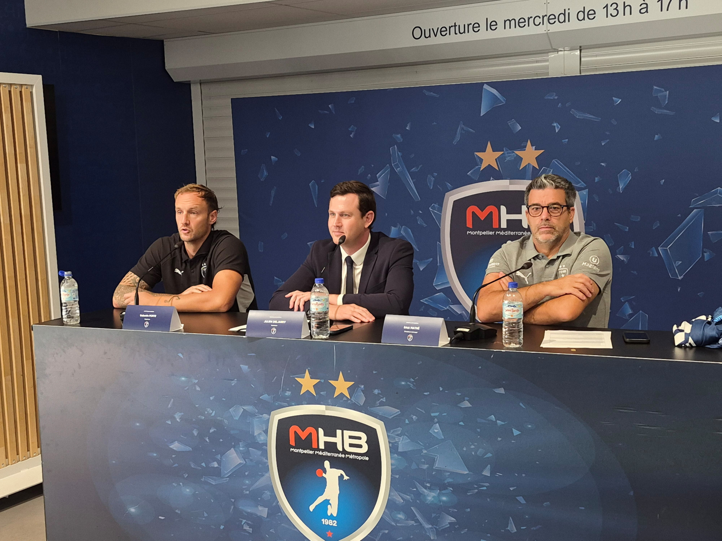 Porte, Deljarry et Mathé conférence de presse début de saison 