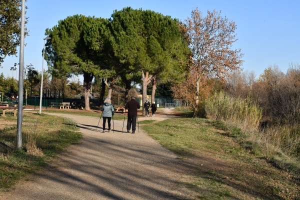 Marche nordique au bord du Coulazou