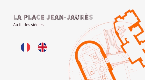 Ecran d'accueil de l'application mobile sur la place Jean Jaurès