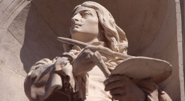 Statue du peintre Sébastien Bourdon par Raymond Barthélémy